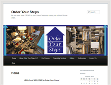 Tablet Screenshot of orderyoursteps.net